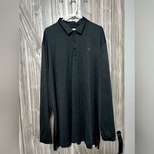 Callaway Men's Long Sleeve Moisture Wicking Golf Polo Shirt with Stretch 4XL